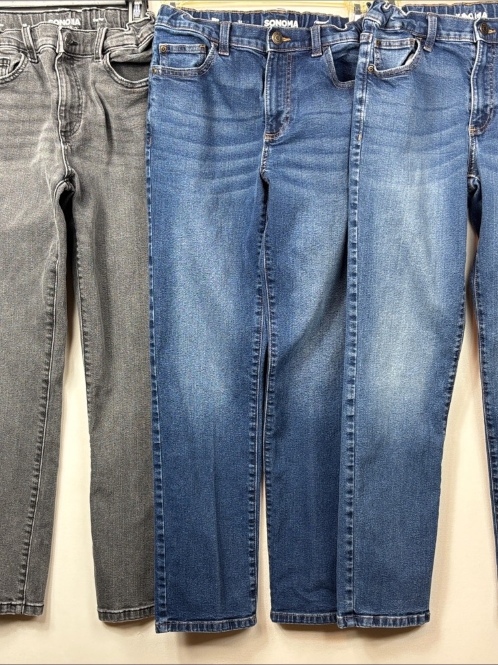 3 Pair Sz 16 slim Boys Jeans with flexwear adjustable waist. Sold as a lot